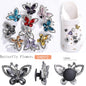 Acmore Crystal Alloy Flower Series 7 Styles High Quality Sew on Crystal Stone DIY Accessories for Summer Beach Hole Shoes Rhinestones