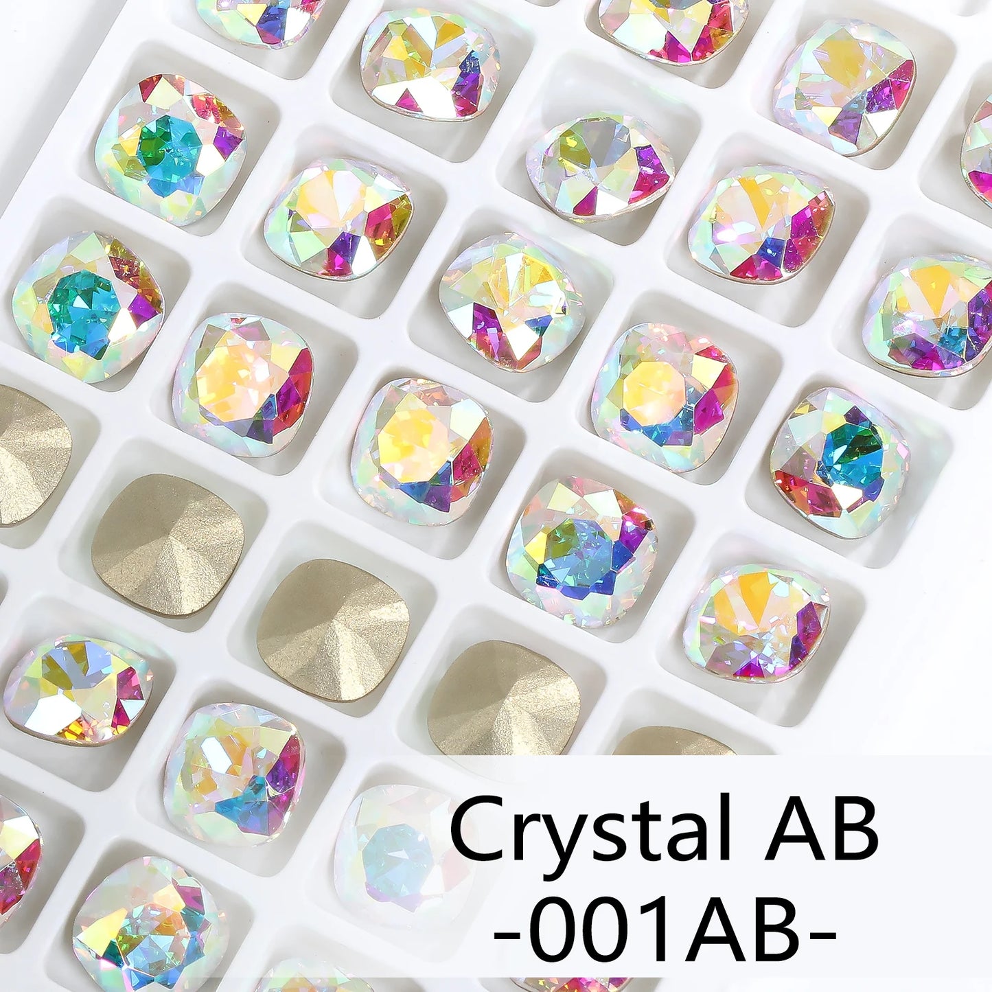 Acmore Crystal Wholesale Cushion Pointback Rhinestone K9 Glass Fancy Stone Loose Glass Design DIY Clothes Bags Shoes