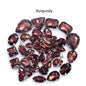 Acmore Crystal Mixed Shapes 22 Colors Four-point Stainless Steel Claw Loose Sew on Crystal Stone Glass DIY Rhinestone With Claw Setting