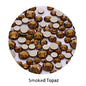 Acmore Crystal Gold Flat Back Round 40 Colors SS3-SS20 Mixed 3d Crystal ab Press on Nail Art Supplies Rhinestone Accessories