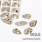 Acmore Crystal Drop Shape New  Color Series Crystal Flatback Sew on Rhinestone for Garment Shoes Bag Decoration