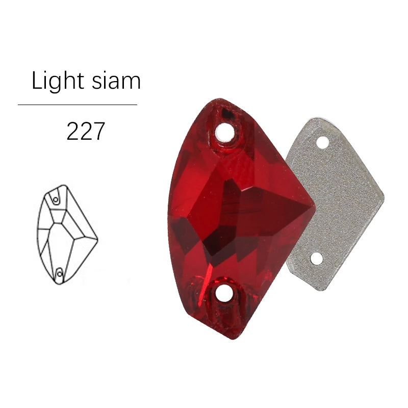Xichuan Top Quality Jewelry Galactic Sew on Stone Glass Crystal Stones Flat Back Rhinestones for Sewing Craft Dress