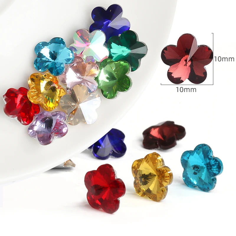 Wholesale High Quality Flower Shape Crystal Sew on Stones for Wedding Dress