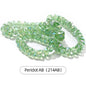 Acmore Crystal  12 Colors Bright  Loose  Glass Crafts Wheel Faceted Crystal Beads Jewelry  Finding Accessories for Necklace Earring