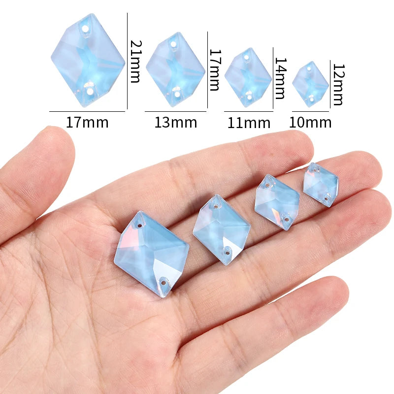 Acmore Crystal Cosmic  New Color Series Sew on Flat Back Glass Stone Crystal Sew on Rhinestone for Clothing Garment