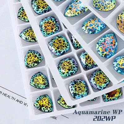 Acmore Crystal White Patina WP Series Colors Fancy Shapes Pointback Jewelry Crystal Stones Crafts DIY Rhinestone Accessories