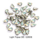 Acmore Crystal Wholesale 6*10mm Teardrop Shape Opal MI Series Sew on Rhinestones  With Golden & Sliver Claw With Garment Accessories