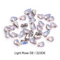 Acmore Crystal Wholesale 6*10mm Teardrop Shape Opal MI Series Sew on Rhinestones  With Golden & Sliver Claw With Garment Accessories