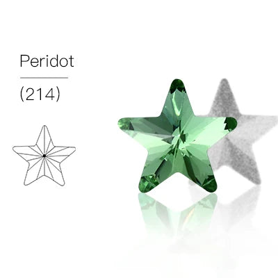 Acmore Crystal Wholesale Star Shape Pointback Crystal Stones K9 Glass Rhinestones for Clothing Nails Decoration