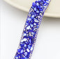Acmore Crystal  Hot-Fix Gravel Tape 2cm Wide Rhinestone Chain Stone Cake Ribbon Trimming Wedding Decoration Sewing Accessories