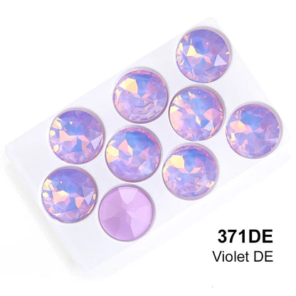 Acmore Crystal High Quality Gemstone Flower K9 Pointback Rhinestone Loose Stones Jewelry Glue on for DIY Decoration Clothing Desgin