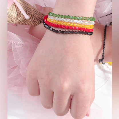 Acmore Crystal 4mm 21 Colors Bicone Shaped Crystal Stone Wholesale Loose Necklace Bracelet Earring Through Hole Glass Rhinestone Beads