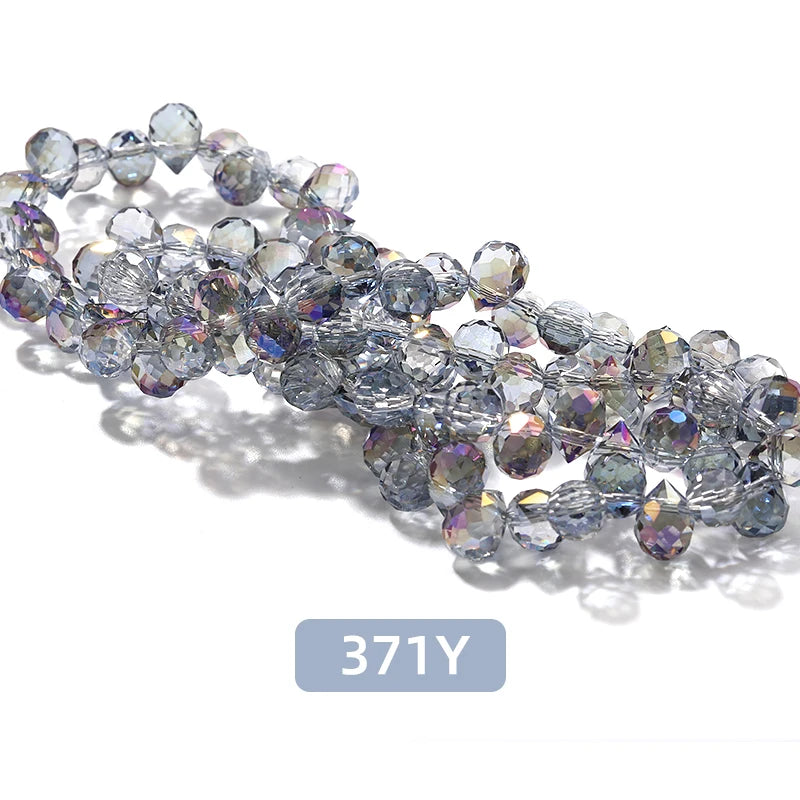 Acmore Crystal  8*10MM Shinning AB Color Faceted Cutting Strawberry  Tear Drop  Crystal Loose Beads Jewelry Accessories