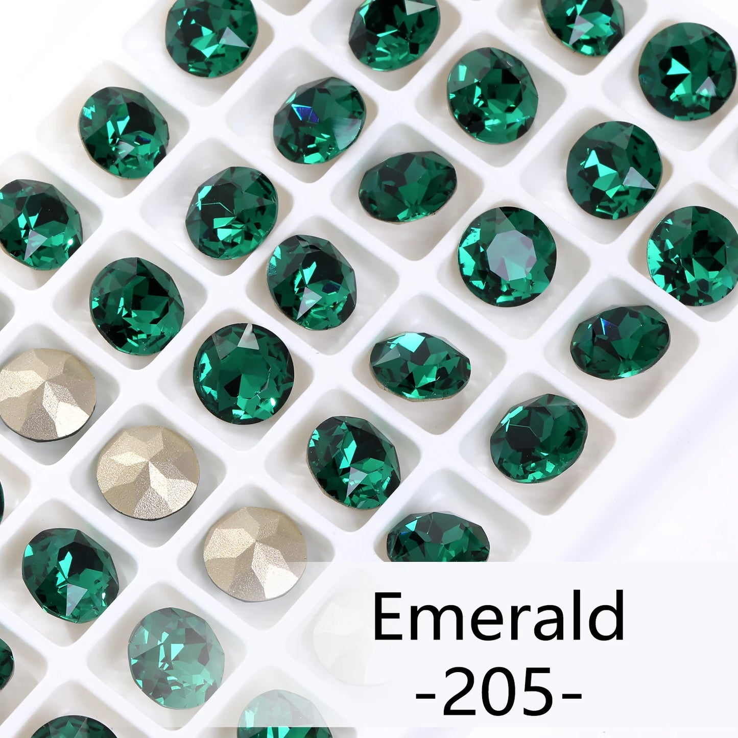 Acmore Crystal High Quality Gemstone Flower K9 Pointback Rhinestone Loose Stones Jewelry Glue on for DIY Decoration Clothing Desgin