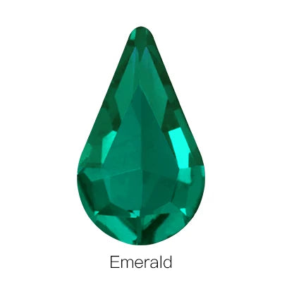 Teardrop Shape Point Back Glass Crystal Fancy Stone Diamond for Garment Loose Beads Factory Direct Glass Crystal Diamond Stone