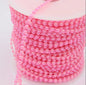 Acmore Crystal  4mm Craft Imitation Pearl Beads Cotton Line Chain for DIY Wedding Party Decoration Party Jewelry Findings Accessories