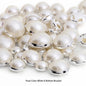 Acmore Crystal Newest Round Shape Stainless Steel Clawless Edging Flat Back Decoration Wholesale in Bulk Pearl DIY Sew Accessories