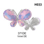 Acmore Crystal New Design Loose Stone Butterfly Alloy Flower Shapes Crystal Point Back Rhinestone DIY Clothes Decoration
