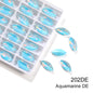 Xihcuan Wholesale Navette Shape Point Back Class Opal Mocha DE Rhinestones Glue on Clothes Fashion DIY Nail Art