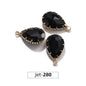 Acmore Crystal 13*18MM  Water Drop Transparent Crystal Glass Pendant with Claw Inlaid Rhinestone Pendant Accessories for Earrings & Necklace
