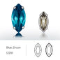 Acmore Crystal Navette Sew on Rhinestone With Setting for DIY Apparel Decoration