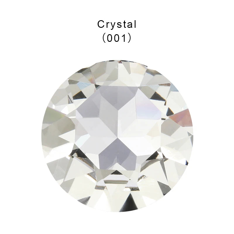 Acmore Crystal Newest Big Size 27mm Gemstone Flower Crystal ab Pointback DIY Nail Art Supplies Rhinestone Decoration Accessories