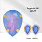 Acmore Crystal Aurora Mocha Pointback Drop Shaped Crystal Stone Rhinestone With Copper Hollow Claw Sew on Garment DIY Accessories