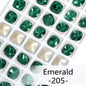 Acmore Crystal Wholesale Cushion Pointback Rhinestone K9 Glass Fancy Stone Loose Glass Design DIY Clothes Bags Shoes