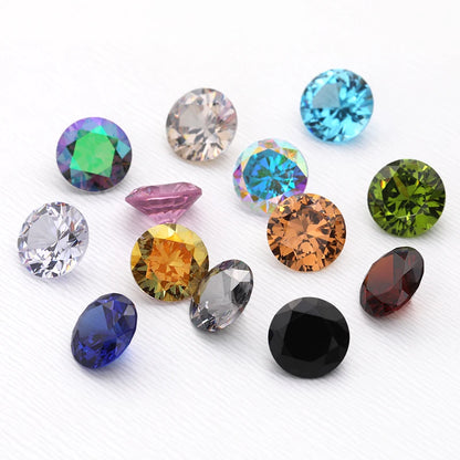 Acmore Crystal High Quality Colorful Round Zircon Transparent Pointeback Glass Rhinestone for Jewelry Making & Nail Art