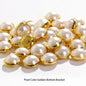 Acmore Crystal Newest Round Shape Stainless Steel Clawless Edging Flat Back Decoration Wholesale in Bulk Pearl DIY Sew Accessories