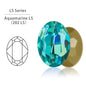 Acmore Crystal K9 Fancy Stone Rhinestones  MI MK LS Series Oval Point Back Shapes Glass Crystal Stone Women Clothes Shoes Bags