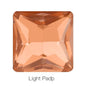 Hot Sale Square Fancy Stone Colorful Crystal Jewelry Point Back Rhinestones