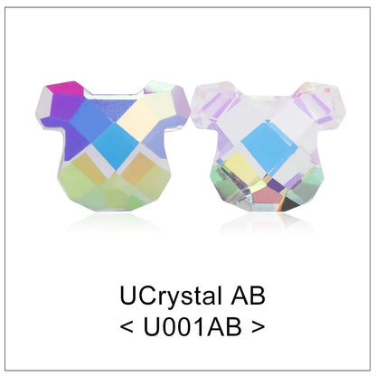 Acmore Crystal New Design Bear Shape Glass Fancy Jewelry Rhinestones Stone Strass K9 3D Crystal Pointback Glue on Nail Art Clothing