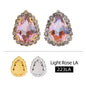 Acmore Crystal New Arrival LA Series Drop Shape  Cup Chain Flat Back Rhinestone 3D Crystal Sew on Beads for Jewelry