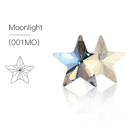 Acmore Crystal Wholesale Star Shape Pointback Crystal Stones K9 Glass Rhinestones for Clothing Nails Decoration