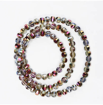 Acmore Crystal Wholesale Colorful Crystal Loose Bead 8mm Glass Beads DIY Handmade Loose Beads for Jewelry Making