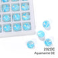Acmore Crystal High Quality Opal Mocha DE Point Back Rivoli Shape Colorful Rhinestones Glass Crystal DIY Clothes Design