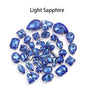 Acmore Crystal Mixed Shapes 22 Colors Four-point Stainless Steel Claw Loose Sew on Crystal Stone Glass DIY Rhinestone With Claw Setting