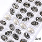 Acmore Crystal Hot Sale Black Diamond Series Crystal Stone Pointback Rhinestones Loose Glue on for Nails Clothes Decoration