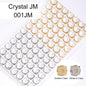 Acmore Crystal Xirius Round Aurora Mocha Crystal Stone Strass With Hollow Copper Claw Setting DIY Accessories Sew on Garment Rhinestone
