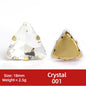 Acmore Crystal  New Fashion Apparel Wedding Shoes Diy Accessories Hand - Sew-on Diamond Triangle Glass Claw Rhinestones Jewelry