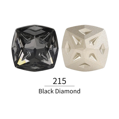 Acmore Crystal Cushion Shape Star Meteorite Series 12 /18mm K9 Glass Pointback Crystal Stones Rhinestones Jewelry Making Garment