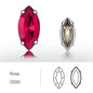Acmore Crystal Navette Sew on Rhinestone With Setting for DIY Apparel Decoration