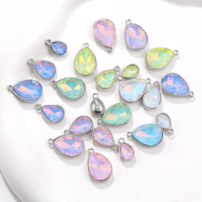 Acmore Crystal New Product Drop Alloy Pendant With Single Loop Opal Mocha DE Rhinestones Glass Jewelry Wholesale Clothes Accessories