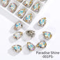 Acmore Crystal Crystals Rhinestone With Claw Strass Gems Sew on Rhinestone Drop Shape Crystal Fancy Stone With Claw for Garment
