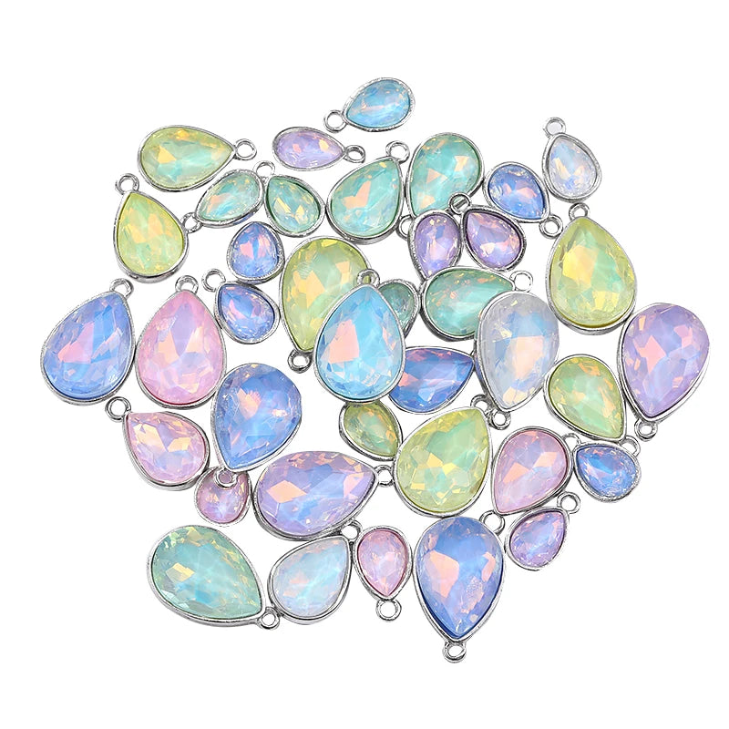 Acmore Crystal New Product Drop Alloy Pendant With Single Loop Opal Mocha DE Rhinestones Glass Jewelry Wholesale Clothes Accessories