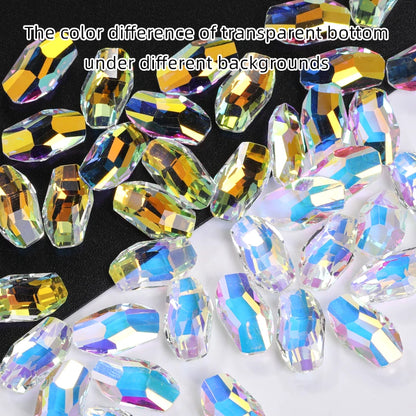 Acmore Crystal New Design Meteor Shaped Christmas Series Point Back Rhinestone K9 Glass Nail Art Supplies DIY Decoration Accessories