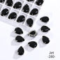 Acmore Crystal Crystals Rhinestone With Claw Strass Gems Sew on Rhinestone Drop Shape Crystal Fancy Stone With Claw for Garment