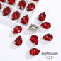 Acmore Crystal Crystals Rhinestone With Claw Strass Gems Sew on Rhinestone Drop Shape Crystal Fancy Stone With Claw for Garment