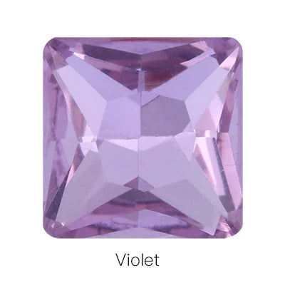 Hot Sale Square Fancy Stone Colorful Crystal Jewelry Point Back Rhinestones